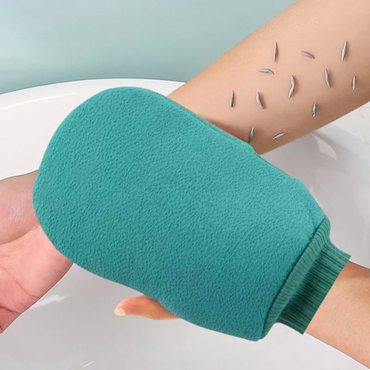 Spa Wellness Locations - Bade-Peeling-SPA Exfolierende Duschbürste Körperreinigungshandschuh zum Abreiben